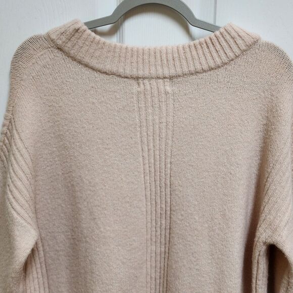 Shrinking Violet Sweater Womens L Pink Alpaca Blend Long Sleeve Crew Soft Boho - Picture 6 of 13